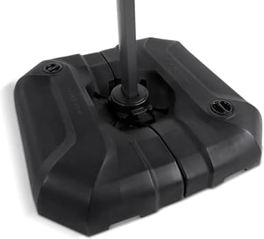 PURPLE LEAF Pieds de Parasol Lourd pour Parasol Déporté, Socle Parasol Extérieur 100 KG, Support Parasol Robust Résitant Intempéries 91 x 90 x 16,5 cm, Noir