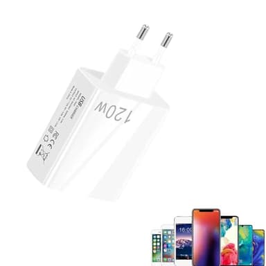 Bloc de charge de type C - Bloc de charge PD à 5 ports, puissance de 120 W | Bloc de charge rapide QC5.0 pour écouteurs, ordinateurs portables, appareils, smartphones, voyages et voyages d'affaires
