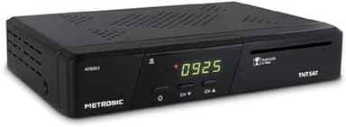 Metronic Décodeur TNT / TNTSAT Satellite Terminal HD PVR READY - TNT Gratuite Parabole Satellite Astra - avec Carte TNTSAT - Fonction Enregistreur TV - 441639