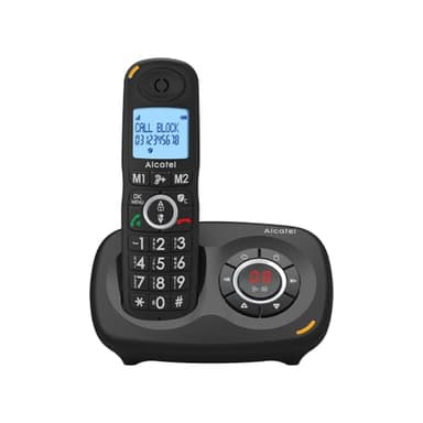 Alcatel XL595 B Voice, téléphone sans fil répondeur avec grand écran, audio-boost et fonction blocage d'appels