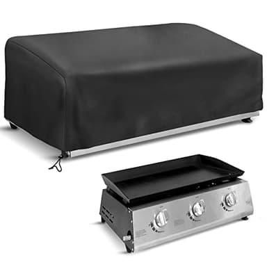 SCHLEUDER Housse de Protection pour Plancha,Dimension 77 x 60 x 25 cm, Bâche Imperméable en Polyester avec Élastique de Serrage,Facile à Nettoyer,pour Plancha,Gazinière,Barbecue Extérieur
