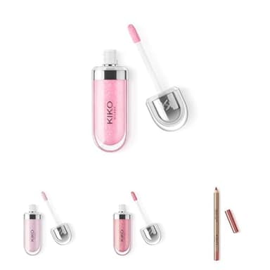 KIKO Milano 3D Hydra Lipgloss 05, 27, 26, and Lip Liner 05 | Softening lip gloss for a 3D look