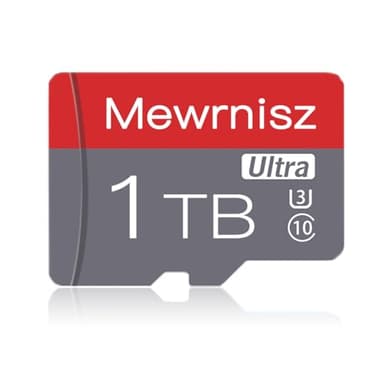 1TB Carte Micro SD Carte Mémoire C10 MicroSD Carte Mémoire Haute Vitesse pour Smartphone, Caméra de Sécurité, Tablet et Drone