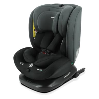 Nania Dune, Siège auto, i-Size, Pivotant 360, évolutif, naissance et jusqu'à 12 ans environ, Groupe 0/1/2/3, 40-150 cm, Siège Auto ISOFIX, Rotation 360, Inclinable, Appui-tête réglable
