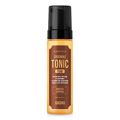 DASHU Mousse Tonique Coiffante Classic Style Fixation Et Fixation Douce, Base De Coiffage, Protection Thermique, Soin Capillaire, Mousse Coiffante 200 Ml (6,76 Fl Oz) Avec Pompe