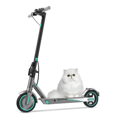 Scooter éLectrique,Pneu Solide 21,6Cm,Vitesse Maximale 25 Km/H,Kilométrage 35Km,Moteur éLectrique Haute Puissance 350W,SystèMe de Freinage,Escooter Pliant Adulte,Charge Max 120Kg,ContrôLe App (Bleu)