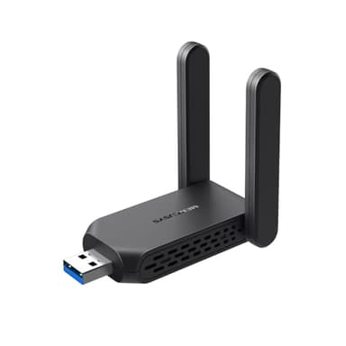 MERCUSYS MA32H TP-Link AC1300 Dongle WiFi sans Fil à Gain élevé, Adaptateur WiFi Double Bande USB 3.0 pour PC, débit augmenté avec MU-MIMO, WPA3 Haute sécurité, antennes à Gain élevé, Plug and Play