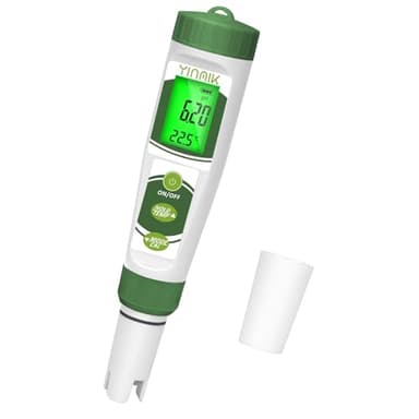 YINMIK pH Mètre Électronique Nouveau 2024, Testeur de pH Piscine, 4 en 1, Conductimètre, Testeur de PPM, Mesure le pH EC TDS et la Température de la Hydroponie, Spa, Eau Potable, Aquarium