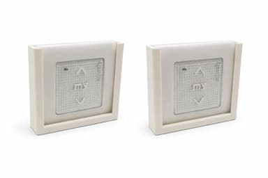 Lot de 2 Supports mural pour télécommande Somfy Smoove – Impression 3D – Support discret et design – Fixation murale facile – Compatible Smoove Origin, Smoove RTS et Smoove io