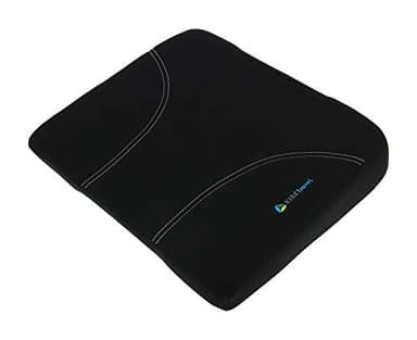 Kine Travel 169840 Coussin Correcteur d'Assise - approuvé par Un Kinésithérapeute - Mousse à mémoire de forme - Bureau,Dos,Voiture, Noir