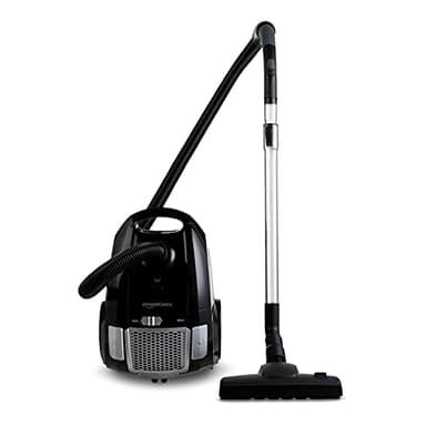 Amazon Basics Aspirateur avec sac, puissant, pour sols durs et tapis, filtre HEPA, contrôle de vitesse, 700 W, 3.0 L, Noir