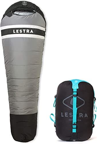 Lestra Sport-­ Greenland 200-Sac Froid Extrême – T° Limit Confort-11 °C – Chaleur & Confort 200 x 75 cm – 1,6 kg Sac de Couchage Adulte Unisexe, Gris, 200 CM
