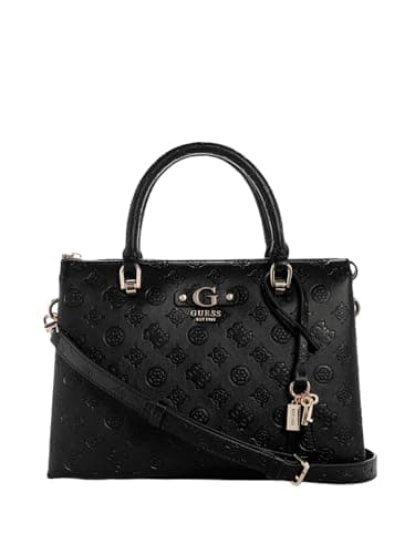 GUESS sac à main sac à épaule bandoulière Dita Multi Compartment Satchel Black Logo noir