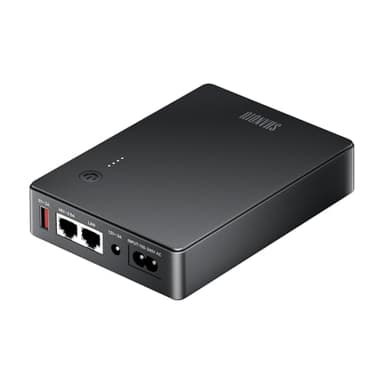 Shanqiu Mini onduleur avec Gigabit PoE pour WiFi, routeur, modem, caméra de surveillance, entrée CA, sortie 5 V, USB, 12 V CC, 48 V PoE