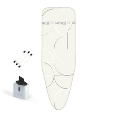 AirPro By Widex Housse de Planche à Repasser 6 Couches pour Fer a Vapeur - Taille XXL Universel Max 137x48 cm - Plus d'eau sous la Table - Repasse jusqu'à 50% Plus Vite - Made in Europa