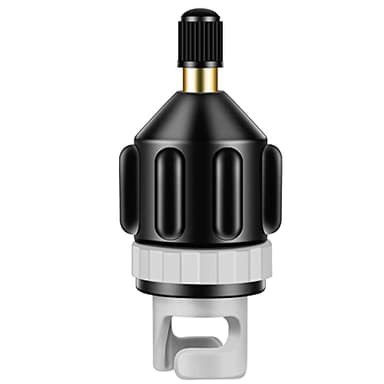 JeoPoom Adaptateur de Pompe Sup, Adaptateur de Kayak, Adaptateur de Valve, Convertisseur de vanne d'air Multifonctionnel Gonflable, pour Planche Surf, Planche à Pagaie, Kayak(Noir)