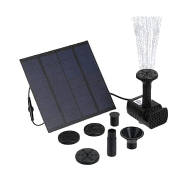 EMEBAY - Pompe Solaire Améliorée Miniature 7V Pompe Solaire Fontaine de Jardin Bassin pour Hauteur Cycle de L'eau Étang Fontaine d'eau Maximale 95cm