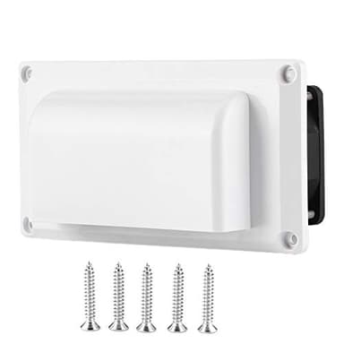 Joyzan Ventilateur D'aération Latéral, Aération Camping Car Grille Ventilation Intérieure 12V Ensemble Extraction Caravane Remorque Vis Montage Travail Silencieux évent Air 25W RV échappement Côté
