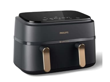 PHILIPS Friteuse à air chaud NA352/00 Airfryer 9L noir double panier