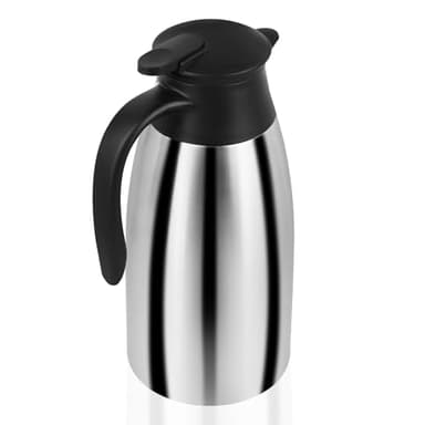2l Thermos en Acier Inoxydable, Bouteille Isotherme Double Paroi sous Vide, Pichet Isotherme 24 Heures D'Isolation Thermique, Thermos Isotherme pour Café, Thé, Eau, Boisson