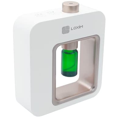 Minidiva Diffuseur d'aromathérapie - Diffuseurs de qualité Professionnelle pour huiles essentielles, Technologie de nébulisation, LED, Blanc