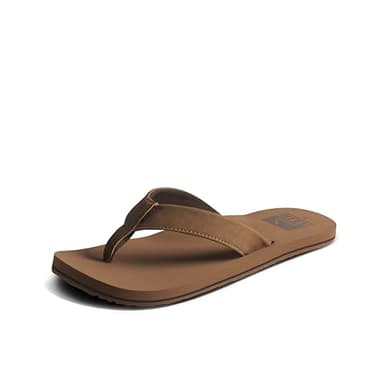 REEF Twinpin Tongs de plage pour homme, semelle intérieure rembourrée douce, résistantes à l'eau, grès, 45 EU