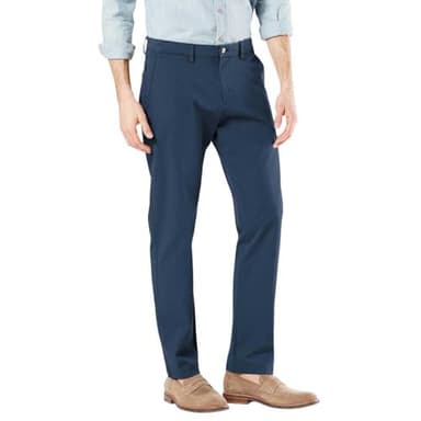 Dockers Pantalon fuselé pour Homme Crafted Kaki, Bleu océan., 33W / 32L