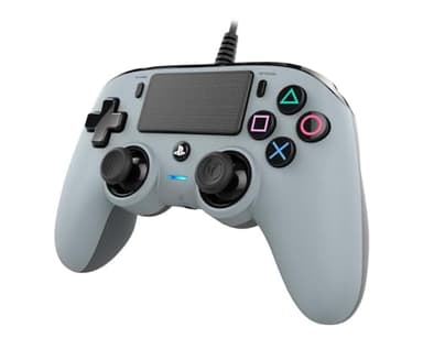 Nacon Manette filaire Compact Controller grise pour PS4 compatible PC