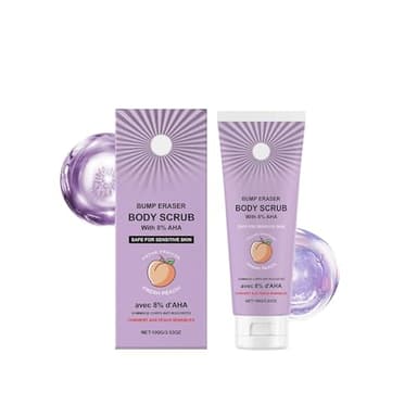 Bump Eraser 100 g gommage corporel 8% AHA, exfoliant kératose pilarienne, nettoyage profond, peau nourrie