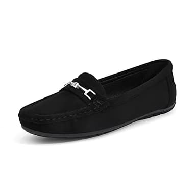 DREAM PAIRS Mocassins Femmes Confortables à Enfiler Chaussures Plates pour Marche Conduite Loafers Femme Noir SDLS2205W-NEW-E Taille 39 (EUR)