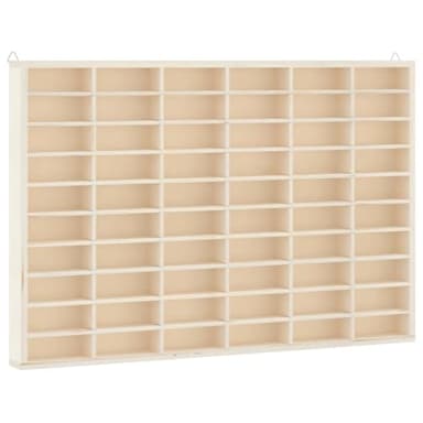 vidaXL Vitrine de Collection en Bois avec 60 Compartiments 60 x 4,5 x 40,5 cm