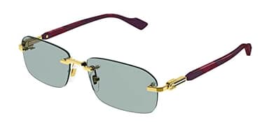 Gucci Lunettes de Soleil GG1221S Gold/Silver 56/16/140 homme