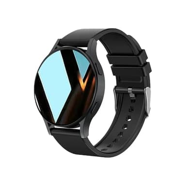 ALCENTIS Nouveauté Montre Connectée Intelligente, 1.32 Pouces HD IPS, 20 Modes Sport, Météo en Temps Réel, Appels Bluetooth, Bracelet Silicone, Écran Tactile