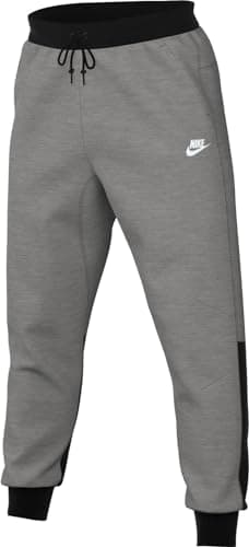 Nike Homme M NK TCH FLC Jggr Full Length Pant, DK Grey Heather/Black/White, XL EU
