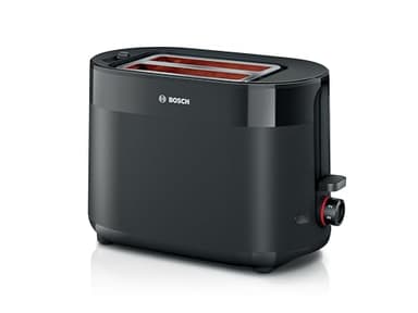 Bosch MyMoment TAT2M123 - Toaster Grille Pain compact - Arrêt automatique - 950 W - Fonction décongélation et réchauffage - Couleur : Noir