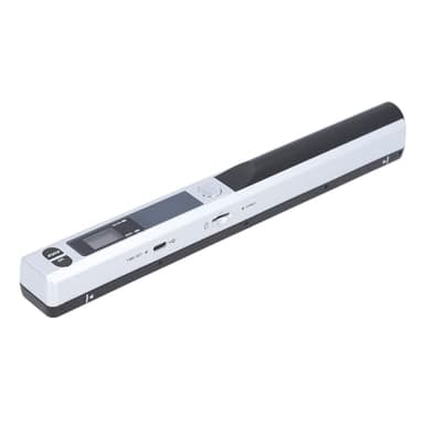Scanner Portable pour Documents A4, Photos et Reçus – de Scanner Mobile Couleur HD 900 DPI pour la Maison, Les Voyages et Le Bureau (Silver)