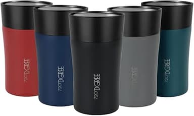 720°DGREE Mug Isotherme 210ml “PleasureToGo 2,0“ - 3 Tailles, 3h Chaleur, 6h Froid, Anti-fuite, Hygiénique, Sans BPA - Thermo Gourde, Tasse, Gobelet Acier Inox pour Café, Thé - Double paroi isolée