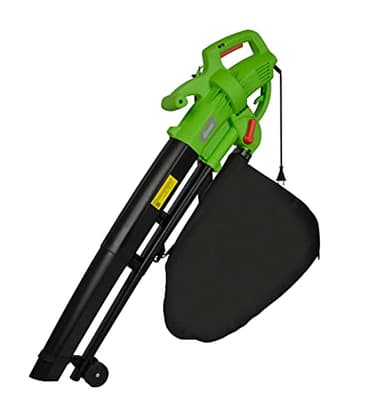 Gardtech Aspirateur souffleur électrique 3 en 1, vitesse de l'air de 270 km/h, sac collecteur de 35 l et vitesse de broyage 10:1 aident à nettoyer efficacement votre cour