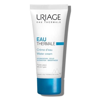 Uriage Eau Thermale Crème Hydratante Visage à l'Acide Hyaluronique - 24H d'Hydratation - Illumine le Teint - Crème Hydratante Légère et Rafraîchissante - Parfum Floral Délicat - Non Comédogène - 40ml