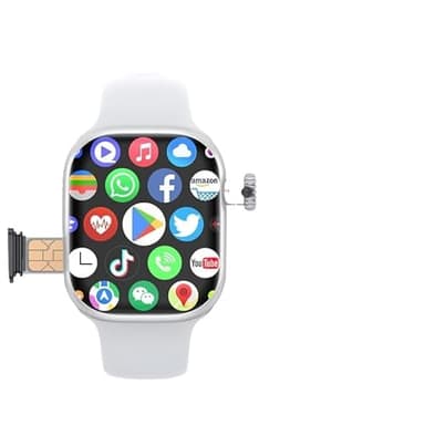 CD99 S16 Montre intelligente 4G Android SIM GPS WiFi Caméra pour homme et femme Écran AMOLED 2,25" Google Play Argenté 2 Go 32 Go