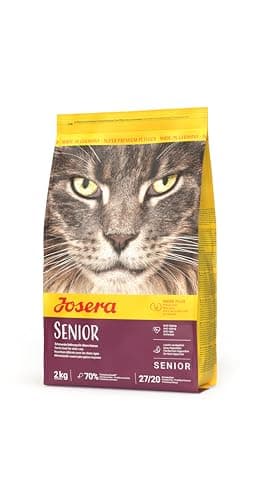 JOSERA Senior (1 x 2 kg) | Senior | Croquettes Premium pour Chats âgés ou souffrant d'insuffisance rénale | Volaille & Riz | Facile à digérer | sans céréales | Nourriture pour Chats | Lot de 1