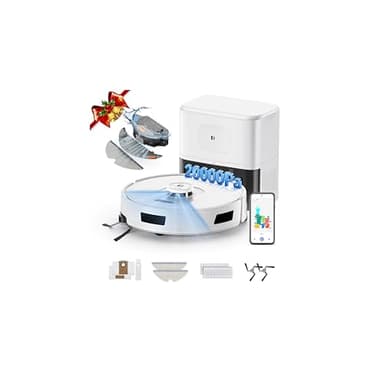 R11 Aspirateur Robot Laveur avec Station, 20000Pa, Station de Vidage Automatique 90 Jours, Navigation LiDAR, WiFi APP 5G/2.4G, Robot Aspirateur Laveur Autonome pour Tapis/Sols/Poils d’Animaux