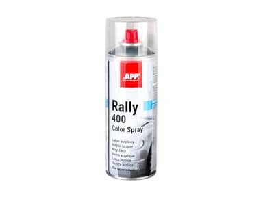 APP Rally 400 Color Spray - Vernis transparent | Bombe peinture incolore brillant | Bombe vernis brillant pour toutes les surfaces avec une haute couverture | 400 ml