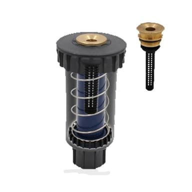 Arroseur de jardin - Filetage 1/2" - Répartition automatique - Rotation à 360 ° - Pour gazon - Noir professionnel