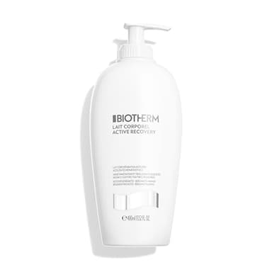 BIOTHERM, Lait Corporel Active Recovery, Peaux Irritées et Abîmées, Réparation de la Barrière Cutanée, Pour Femmes et Hommes, Parfum Agrumes et Amandes, 400 ml