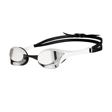 arena Cobra Ultra Swipe Mirror Lunettes de Natation Unisexe Adulte Race, Lunettes de Natation avec Lentilles Courbes Miroir, Anti-buée, Protection UV, 5 Ponts Nez Interchangeables