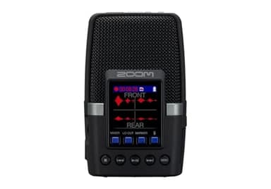 Zoom - H2essential - Enregistreur 4 Pistes 32 Bits à Virgule Flottante - 2 Capsules unidirectionnelles et Une Capsule bidirectionnelle - Noir