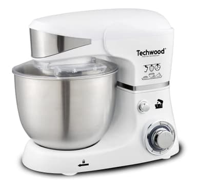 Techwood TRO-1051 Robot Pétrin 5 L 1000 W, Blanc