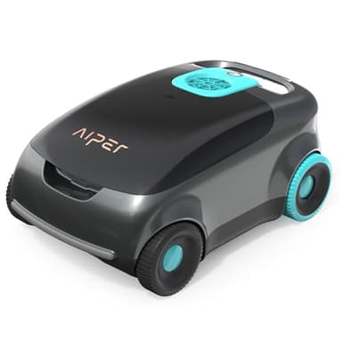 AIPER Scuba E1 Robot Piscine sans Fil, 3μm+180μm Filtration Avancée, 100-130 Minutes Autonomie, Système Tri-Moteur Aspirateur Piscine, Idéal pour Les Piscines Hors Sol 100 ㎡ (Reconditionné)