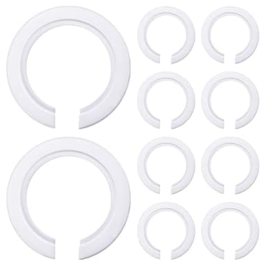 COYUN 10Anneau Réducteur Abat Jour,E27 à E14 Anneau Adaptateur pour Luminaire à Vis,Anneau de Remplacement pour Douille,Convertisseur de Bague d'Abat-Jour en Plastique pour Lampe de Bureau Plafonniers
